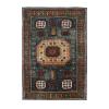 This Kazak rug is constructed of 100% handspun wool and natural dyes. 