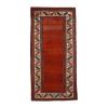 This Kurdish rug  is crafted using hand-carded Persian wool and natural dyes.