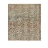 Antique Persian Malayer rug with allover pattern in soft blue, ivory, and brown tones, handwoven and measuring 14x20 feet.
