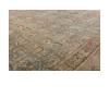 Antique Persian Malayer rug with allover pattern in soft blue, ivory, and brown tones, handwoven and measuring 14x20 feet.