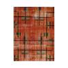 Vintage art deco rug was handmade in Turkey circa mid-20th century.