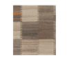 Contemporary handwoven flatweave rug in neutral earth tones with geometric grid pattern – Nasiri Carpets