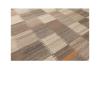 Contemporary handwoven flatweave rug in neutral earth tones with geometric grid pattern – Nasiri Carpets