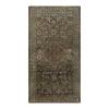 Antique Persian Hamadan rug with medallion and floral motifs in indigo and earth tones – Nasiri Carpets