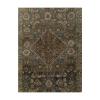 Antique Persian Hamadan rug with medallion and floral motifs in indigo and earth tones – Nasiri Carpets