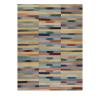 “Mazandaran kilim rug in multicolor horizontal stripes with vertical panels, handwoven wool and natural dye – artisan Persian flatweave by Nasiri Carpets”