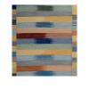 “Mazandaran kilim rug in multicolor horizontal stripes with vertical panels, handwoven wool and natural dye – artisan Persian flatweave by Nasiri Carpets”