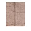 Architectural Beni Ourain Moroccan rug in beige with carved geometric wool texture