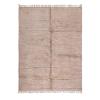 Calm Beni Ourain Moroccan rug in beige with soft handwoven wool and minimal grid structure