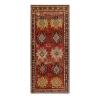 antique tribal rust rug, geometric handmade wool carpet, traditional rust red tribal rug