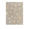 Napa modern rug with leaf motif, contemporary Napa wool rug, custom modern Napa design by Nasiri, neutral rug with pastel details