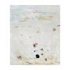 Custom The Local Universe rug designed by Stefan Heyer featuring soft ivory and pale blue tones