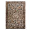 Heriz antique Persian rug in beige, terracotta, and blue tones, hand-knotted wool carpet by nasiricarpets