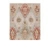 Persian Kurdish handwoven rug in light blue with tribal geometric motifs and rust accents by nasiricarpets