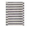 Mazandaran flatweave rug in black and white stripes, handmade wool rug from Iran by nasiricarpets