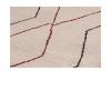 Beige Boujad Moroccan rug with geometric red and black lines, handwoven wool rug from Morocco by nasiricarpets