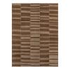 Mazandaran flatweave rug in brown color, handwoven in Iran with a linear flatweave design