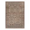 Agra antique rug in cream color, handwoven in India with classic traditional design