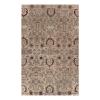 Agra antique rug in cream color, handwoven in India with classic traditional design