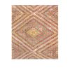 Vintage Turkish flatweave rug with multicolor geometric diamond pattern