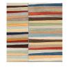 Mazandaran custom hand woven flatweave with sapphire blue terracotta rust sage and ivory tones by Nasiricarpets for luxury interiors
