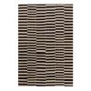 Mazandaran Monochrome custom hand woven flatweave in black and ivory stripes by Nasiricarpets for luxury contemporary interiors