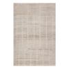 Strata custom hand knotted Moroccan carpet in oatmeal ivory sand and warm beige tones with subtle linear texture by Nasiricarpets