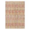Poudre custom hand knotted contemporary carpet featuring a geometric pattern in blush ivory champagne and warm beige tones by Nasiricarpets
