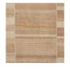 Mazandaran custom hand woven flat weave in sand tones with subtle layered stripe design by Nasiricarpets