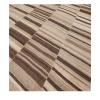 Mazandaran custom hand woven flat weave in brown tones with layered stripe design by Nasiricarpets