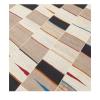 Mazandaran custom hand woven flat weave in Natural tones with contemporary striped design by Nasiricarpets