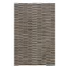 Mazandaran custom hand woven flat weave in Black & Beige with contemporary striped design by Nasiricarpets