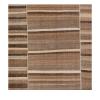Mazandaran custom hand woven flat weave in Brown with layered striped design by Nasiricarpets