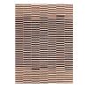 Mazandaran custom hand woven flat weave in Black & Beige with bold striped contemporary design by Nasiricarpets