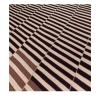 Mazandaran custom hand woven flat weave in Black & Beige with bold striped contemporary design by Nasiricarpets