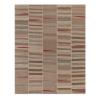 Mazandaran custom hand woven flat weave in Natural with warm neutral stripes and subtle colorful accents by Nasiricarpets