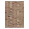 Mazandaran custom hand woven flat weave in Caramel with subtle striped design and refined colorful accents by Nasiricarpets