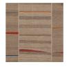 Mazandaran custom hand woven flat weave in Caramel with subtle striped design and refined colorful accents by Nasiricarpets
