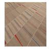 Mazandaran custom hand woven flat weave in Caramel with subtle striped design and refined colorful accents by Nasiricarpets