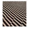 Mazandaran custom hand woven Black & Beige flat weave with bold striped contemporary design by Nasiricarpets