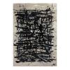 A Beautiful Mess custom hand-knotted Black & White carpet by Isabel Marina in Tibetan wool and Chinese silk, Nasiricarpets