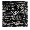 A Beautiful Mess custom hand-knotted Black & White carpet by Isabel Marina in Tibetan wool and Chinese silk, Nasiricarpets