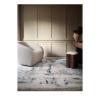 Serene custom hand-knotted Blue & Silver carpet by Isabel Marina in Tibetan wool and Chinese silk, Nasiricarpets