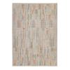 Lumen custom hand-knotted modern carpet with muted multicolor geometric design by Nasiricarpets