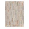 Lumen custom hand-knotted modern carpet with muted multicolor geometric design by Nasiricarpets