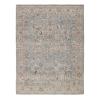 Sultanabad custom hand-knotted traditional carpet in soft blue and ivory with intricate floral and botanical motifs by Nasiricarpets