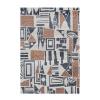 Cubist rug is hand-knotted using the finest quality wool and natural dyes.