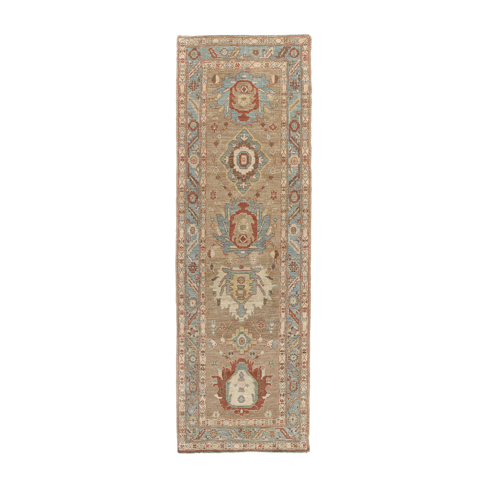 This Bakshaish Runner is hand-knotted  band made of hand-spun wool.
