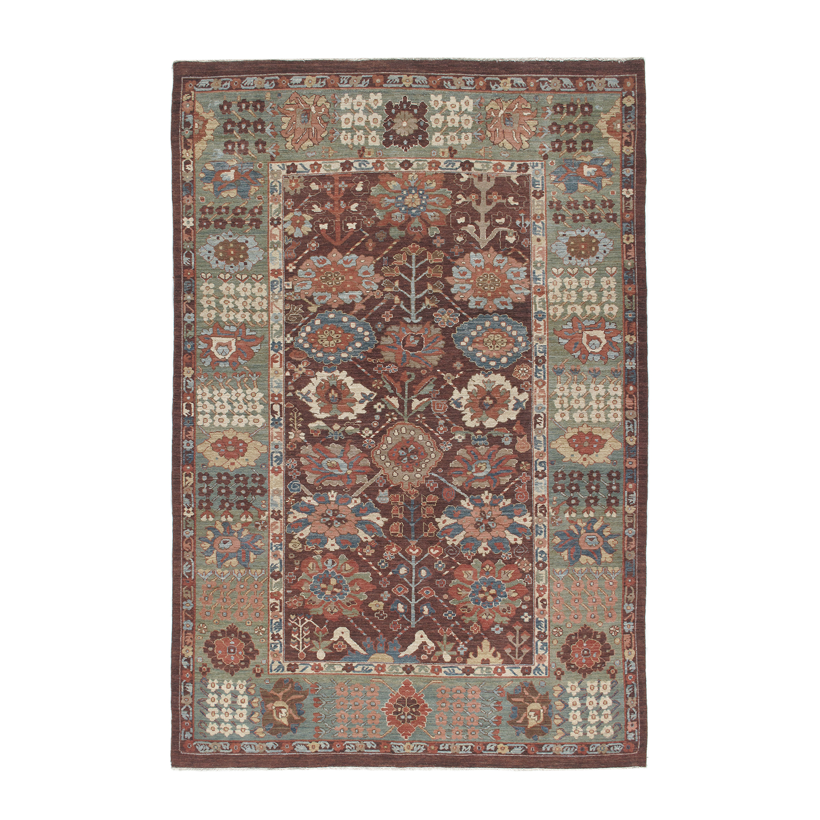 This Persian Kurdish rug resembles the rare and collectible antique Kurdish rugs that were produced in the 19th century and earlier.