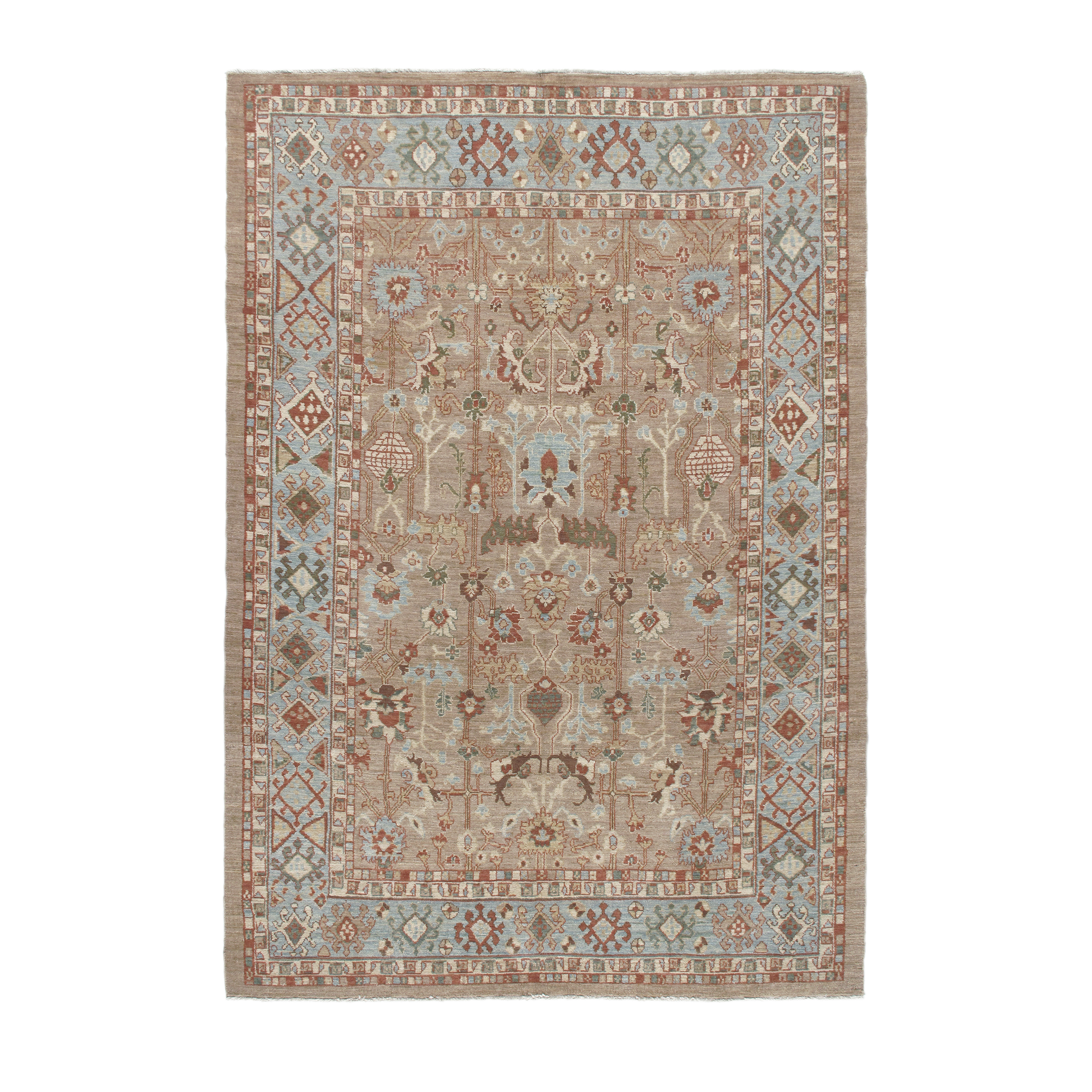 This Persian Bakshaish Rug is hand-carded Persian wool and natural dyes.